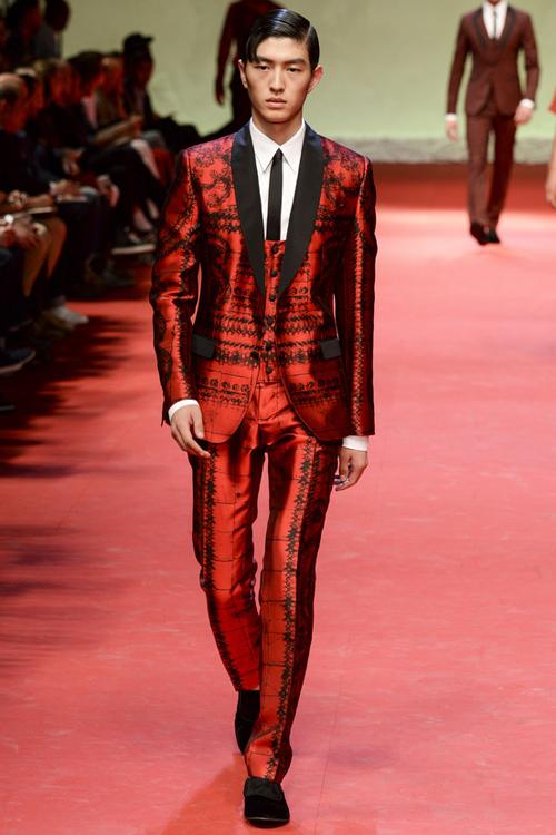 D&G2015春夏男装 又揭中国鲜肉男模新面孔